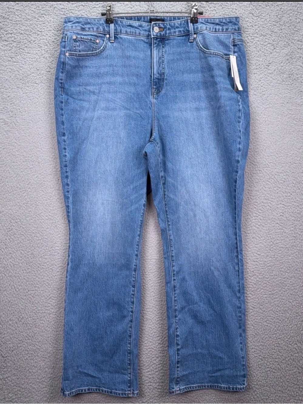 Talbots Jeans Womens 18W Blue Barely Boot Curvy High Waist Sutton Wash BNWT